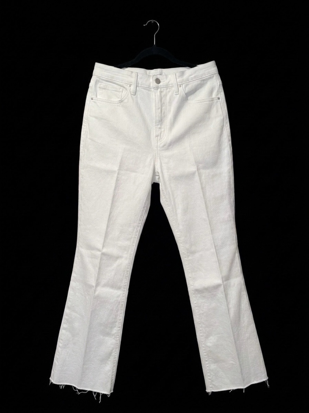 Good American Good Standard Kick Flare white jeans BNWT